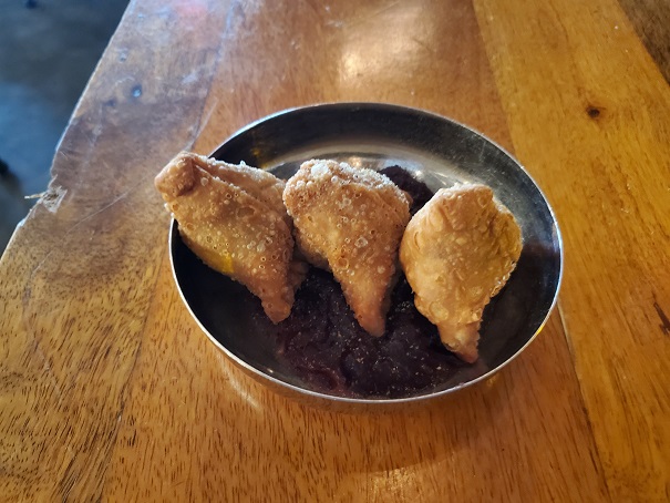 duck confit samosa