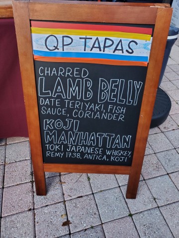 Charred Lamb Belly Booth at Heritage Fire
