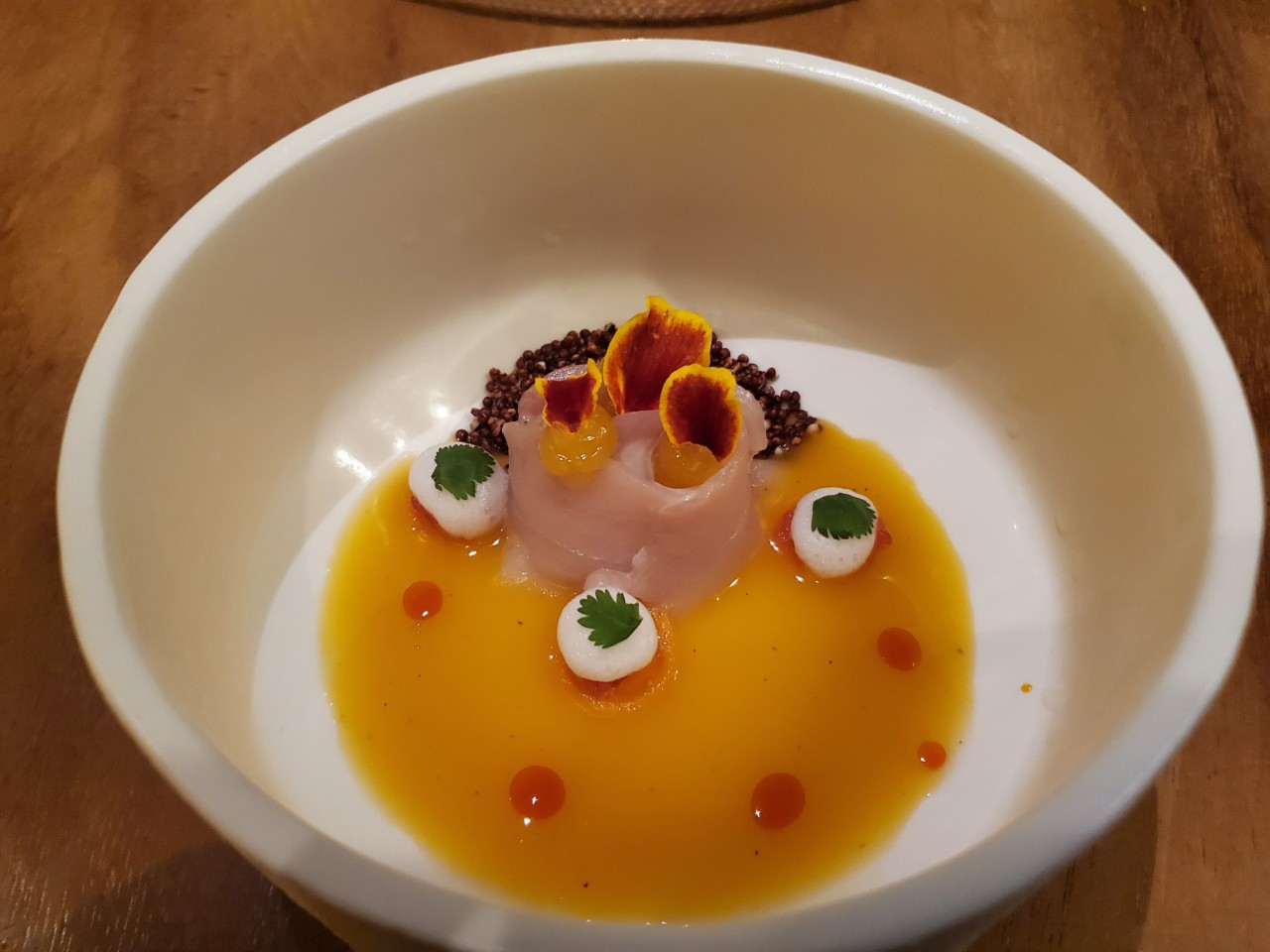 Kampachi - Golden Berry - Ceviche at El Cielo in Miami