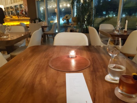 Dining table placement at El Cielo in Miami