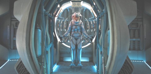 Avalon ready, in spacesuit