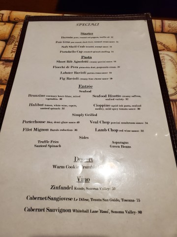 Jun 15, 2023 Specials Menu at Alaine's Osteria in Palmetto Bay