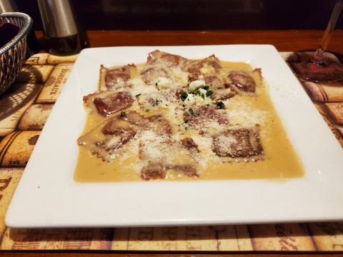 Fig Ravioli at Alaine's Osteria in Palmetto Bay