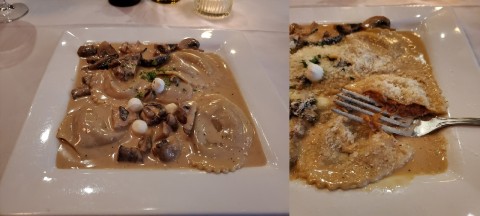 Short RIb Agnolotti at Alaine's Osteria in Palmetto Bay