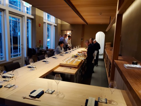 Dining table at Shingo in Corla Gables