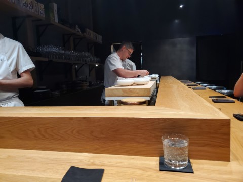 Counter table at Koya in Tampa