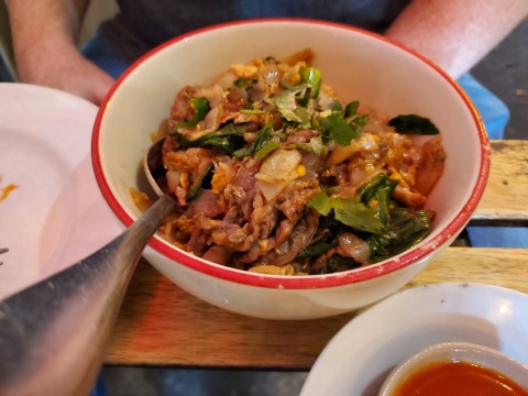 Pad See Ewe with Beef at Lung Yai Restaurant in Miami