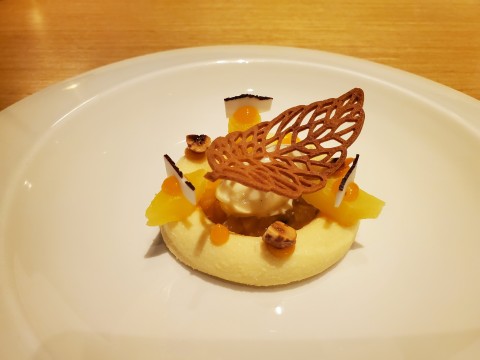 Pineapple Coconut Opalys Chocolate, from the Spring 2024 Menu at Tambourine Room in Miami Beach