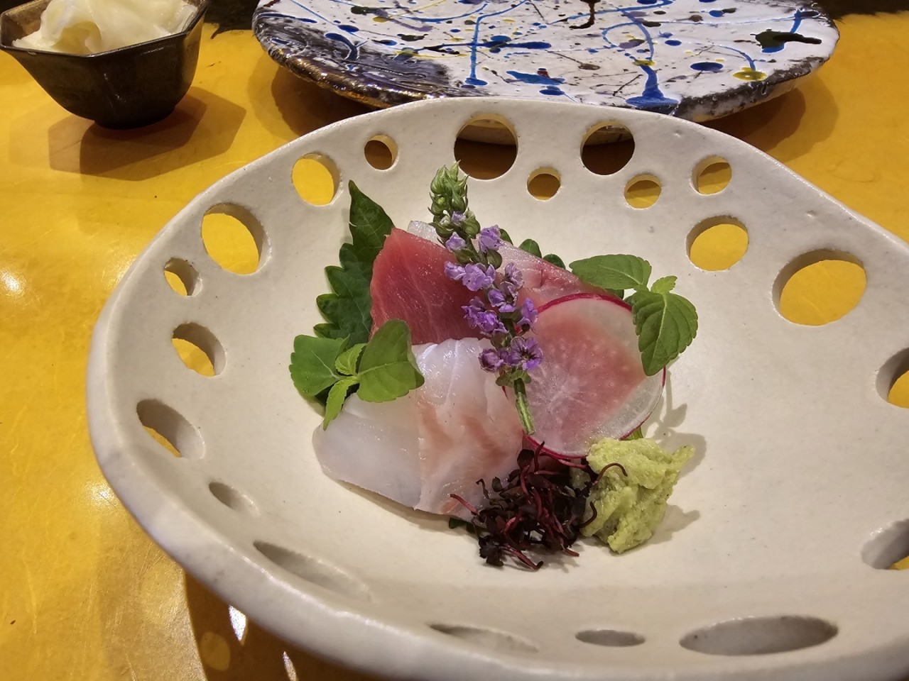 White King Snapper with Yellowtail Tuna at Hana Re in Costa Mesa, California