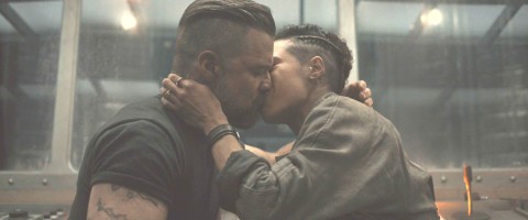 Knox and Shirley Kiss in Silo Season 2 Episode 6 Barricades