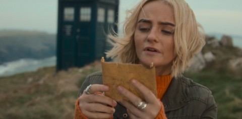 Ruby reads a note and breaks a binding spell in Doctor Who 73 Yards