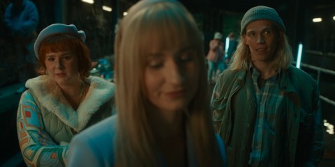 Lindy and friends condescend to the Doctor and Ruby in Doctor Who Dot and Bubble