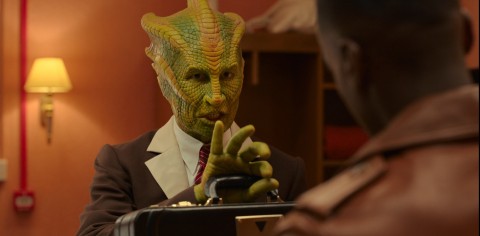 Silurian Suitcase Carrier in Doctor Who Joy to the World