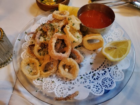 Calamari Fritto at Alaine's Osteria in Palmetto Bay