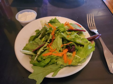 Garden Salad with Fresh Ranch Dressing at White Lion Cafe in Homestead