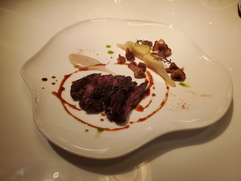 Wagyu Bavette Au Jus at Le Jardinier at Miami's Design District