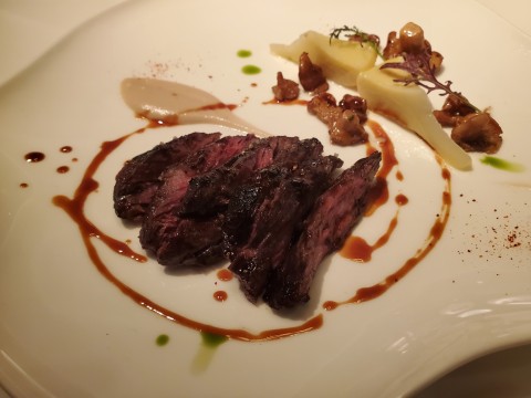 Wagyu Bavette Au Jus at Le Jardinier at Miami's Design District