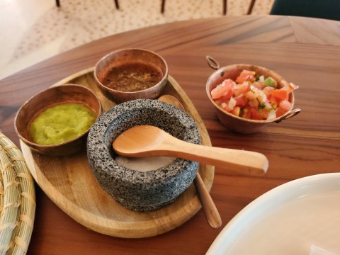 Guacamole, Tomatillo Salsa, Tomato Salsa at Koko in Coconut Grove