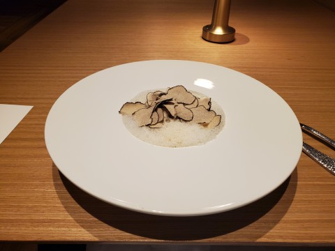 Shaved truffle with Pasta Parmesan