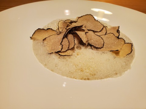 Shaved truffle with Pasta Parmesan