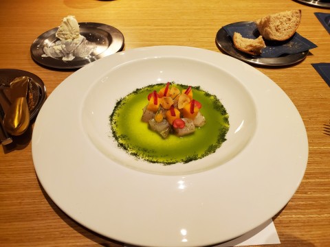 Beautiful presentation of ceviche