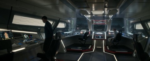 Spock and Nurse Chapel in the Shuttlecraft