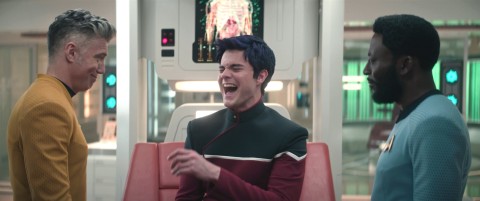 Captain Pike tells a joke