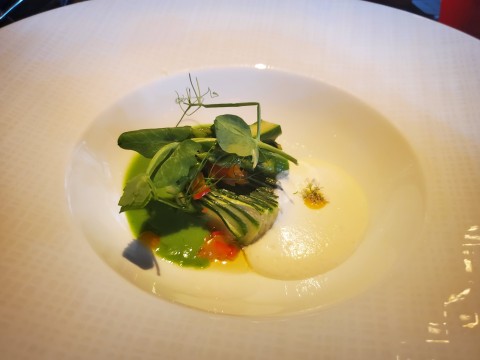 Les Legumes Verts at L'Atelier de Joel Robuchon in Miami