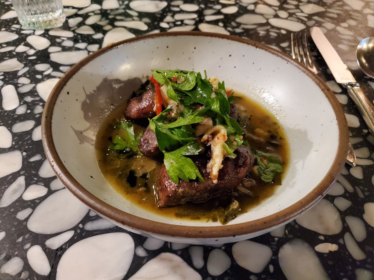 Pork Cheek Confit at Boia De