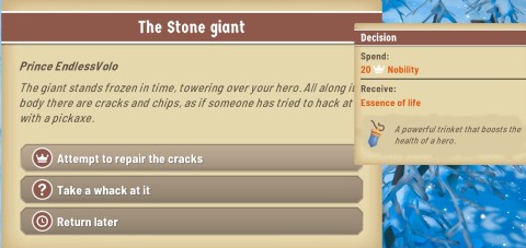 Stone Giant Trinket in Fabledom