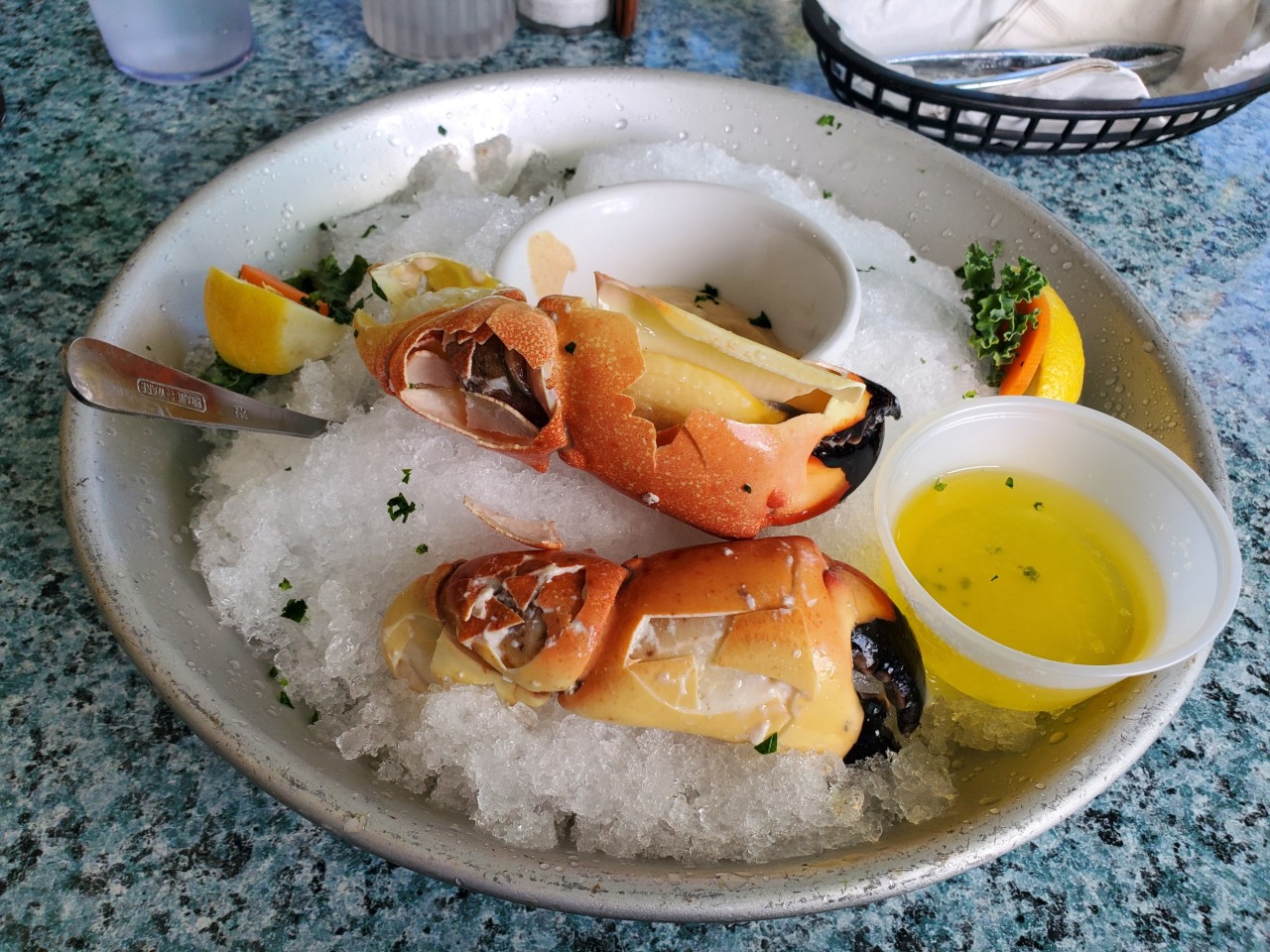 Stone Crab Claws at Lazy Lobster