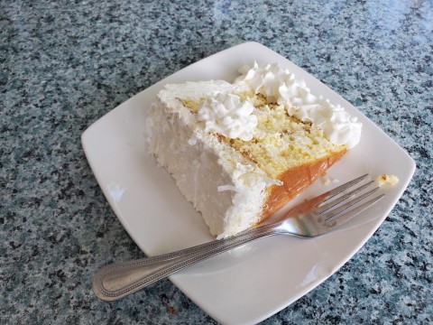 Coconut Cake at Lazy Lobster