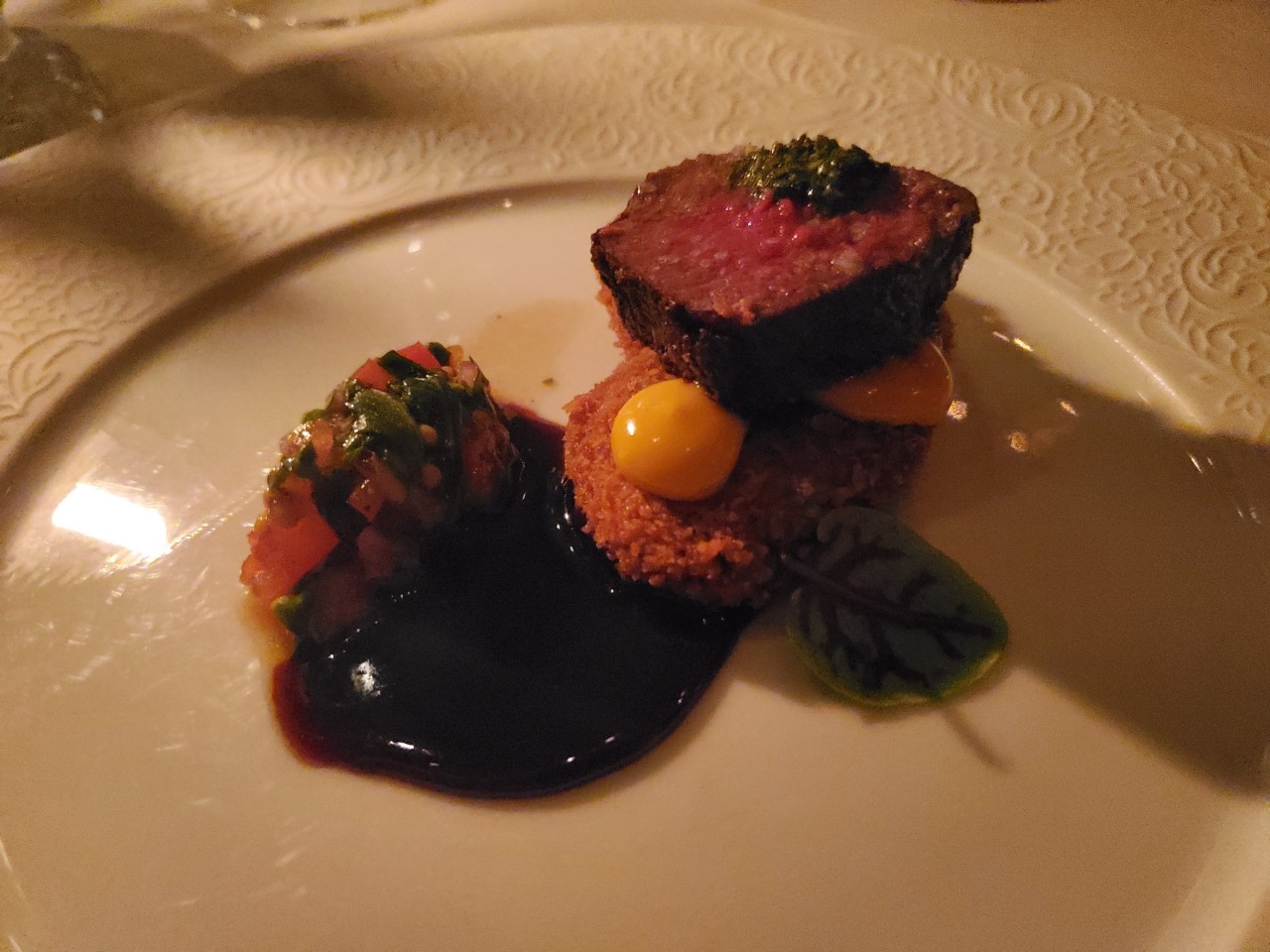 New Zealand Venison at Cafe Monarch in Scottsdale, AZ