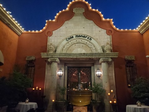 Entryway to Cafe Monarch in Scottsdale, AZ