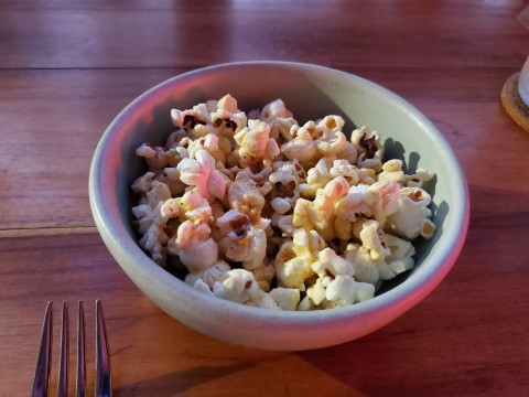 Seasoned Popcorn at Los Felix in Coconut Grove